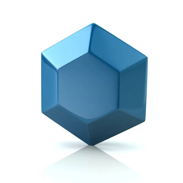 Ícone de diamante azul — Fotografia de Stock