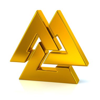Altın Valknut sembolü