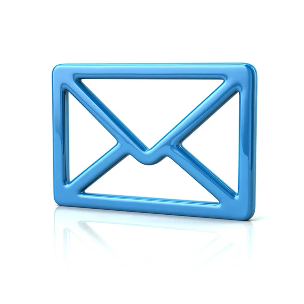 Icono de correo azul — Foto de Stock