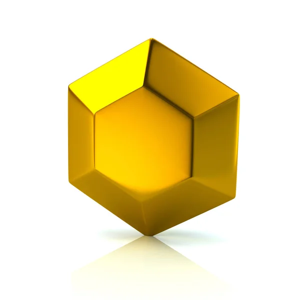 Ícone de diamante dourado — Fotografia de Stock