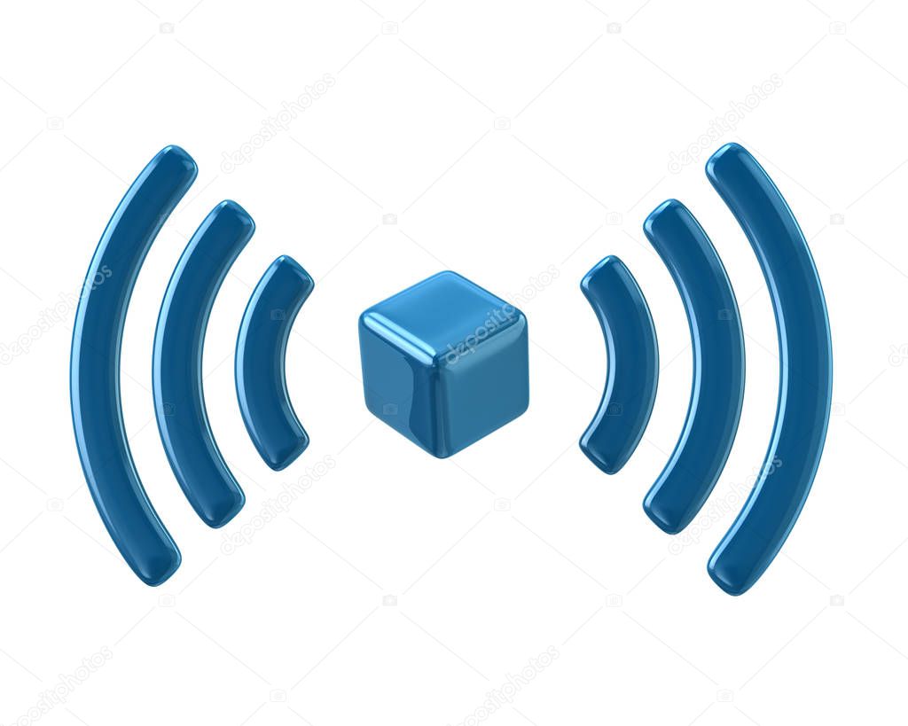 Blue Wi-Fi network icon