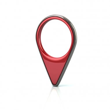 Kırmızı harita iğne işareti
