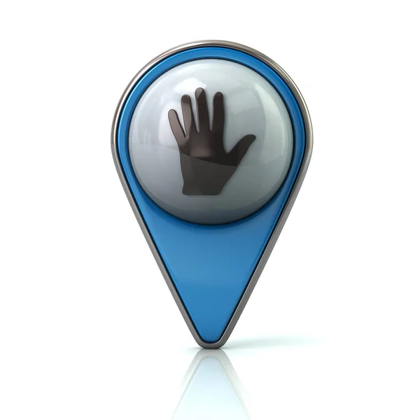 Blue map pointer — Stock Photo, Image