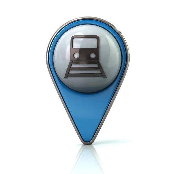 Blue map pointer — Stock Photo, Image