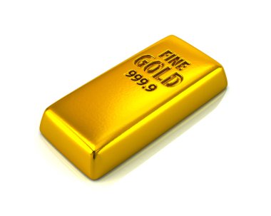 3d çizim bar altın