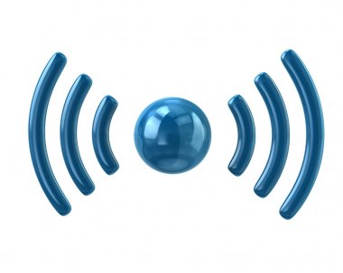 Mavi wifi simgesi