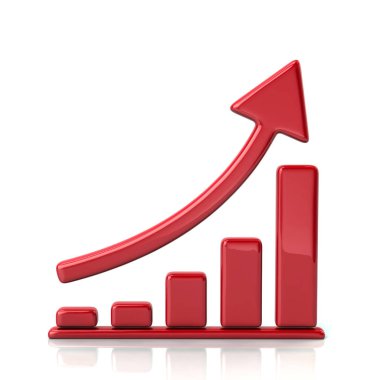 Kırmızı grafik simgesi 