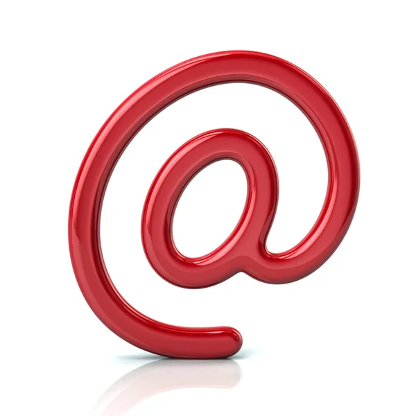 Red email icon — Stock Photo, Image