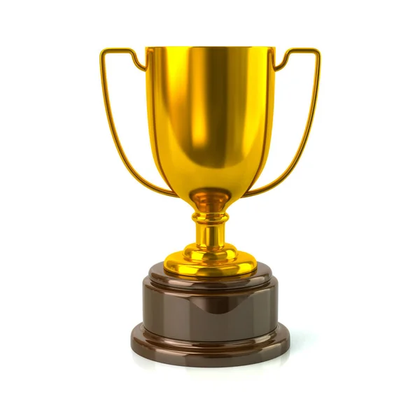 Golden trophy cup — Stock Photo, Image