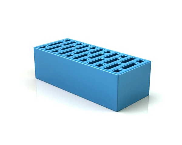 Modello di mattone blu — Foto Stock
