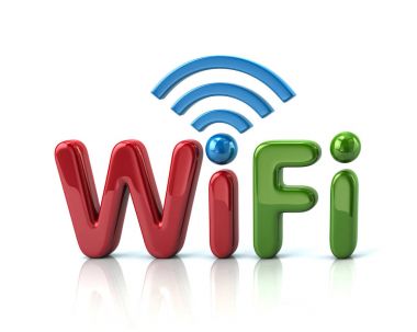 Colorful letters WiFi clipart