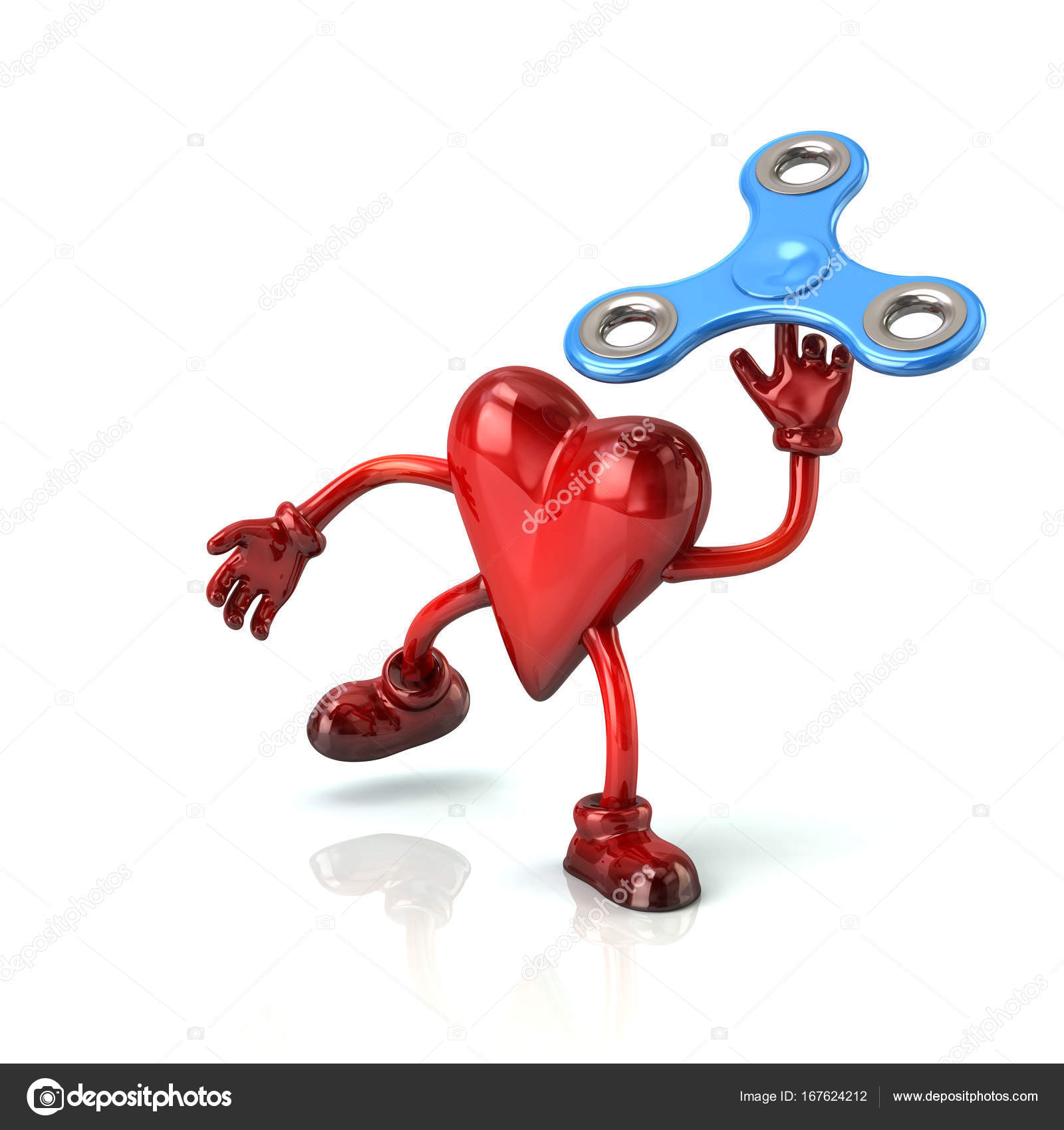 heart fidget spinner