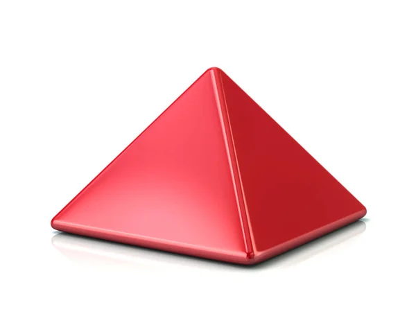 Red quare pyramid — Stock Photo, Image