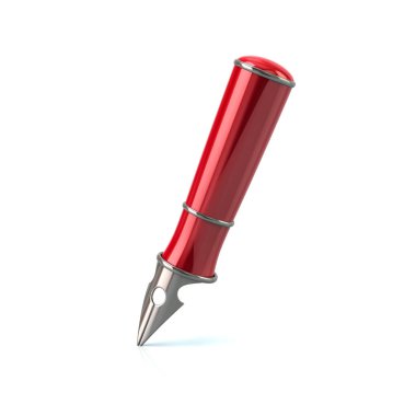 Kırmızı dolma kalem 