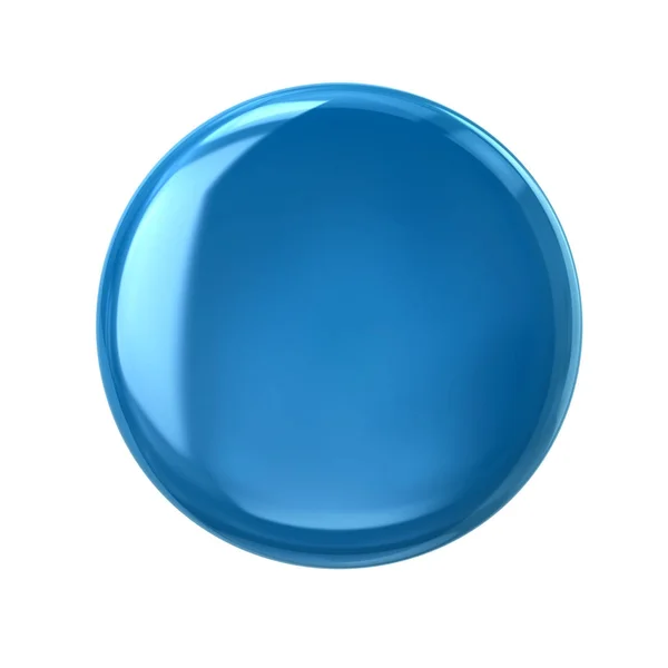 Blå knappen eller badge — Stockfoto