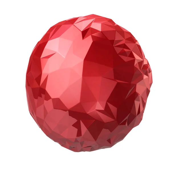 Esfera de cristal vermelho — Fotografia de Stock