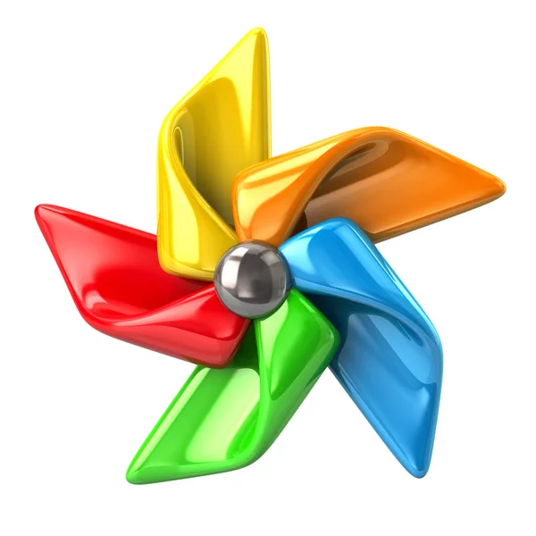 Kleurrijke pinwheel symbool — Stockfoto