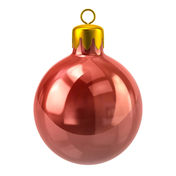 Red Christmas ball 3d illustration — Stock Photo, Image