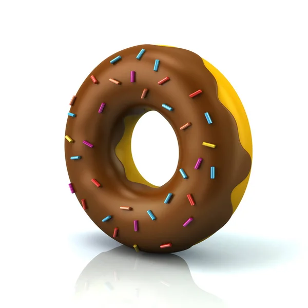 Donut de chocolate — Fotografia de Stock