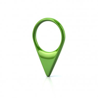 Green map pointer clipart