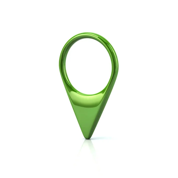 Green map pointer — Stock Photo, Image