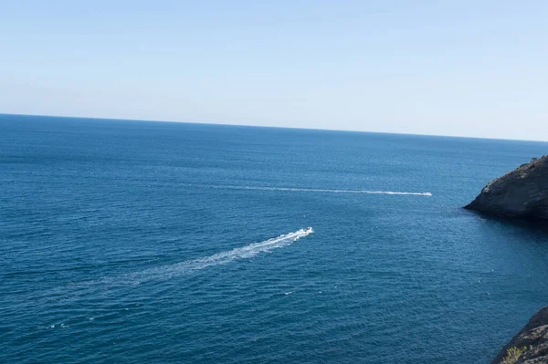 Two boats on the sea