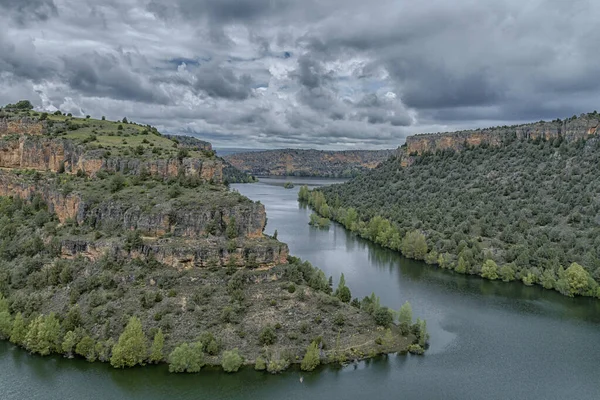 Duraton Nehri Ormanları, Segovia, İspanya Yağmurlu bir günde