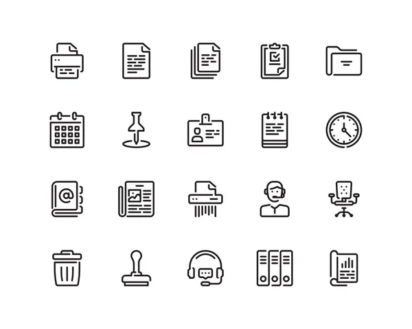 Office anahat stili Icon set