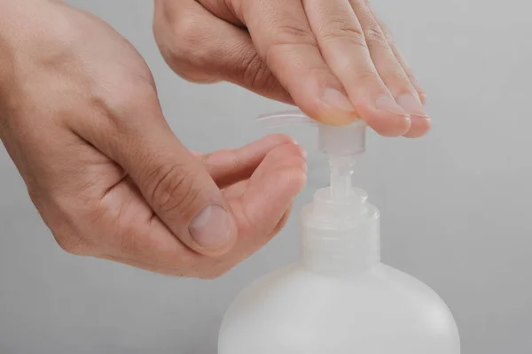 A hand soap with pumping lotion from bottle