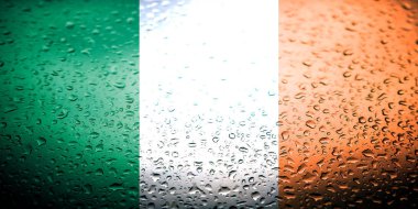 Su ile ülke bayrakları tasarım damla