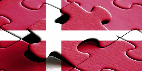 Puzzel tarzı tasarım ile ülke bayrakları