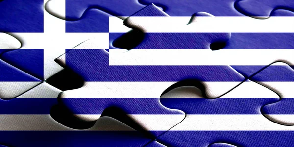 Puzzel tarzı tasarım ile ülke bayrakları