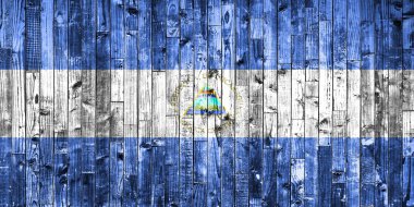 Ülke bayrakları ahşap arka plan