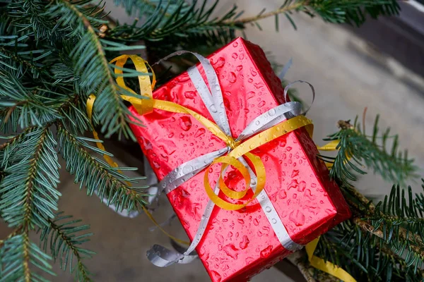 Christbaumschmuck Geschenkpakete — Stockfoto