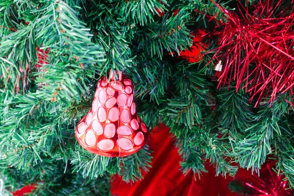 Weihnachtsbaum Und Weihnachtsschmuck — Stockfoto