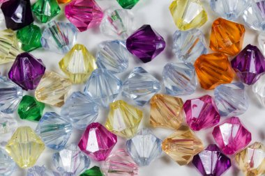 Renkli cam taş dekorasyon için