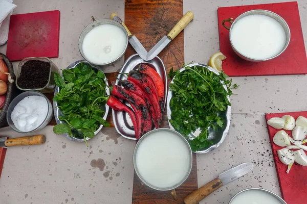 Geleneksel Türk Yemekleri Karaciğer Fry — Stok fotoğraf