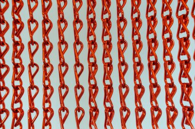 Dekorasyon için kırmızı zinciri