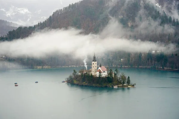 Bled Bledi Tóra Sziget Óváros — Stock Fotó