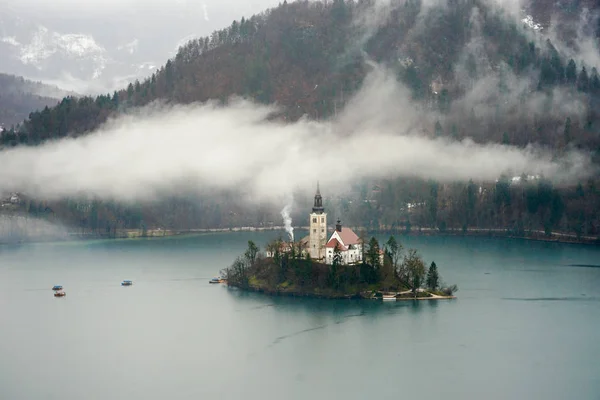 Bled Bledi Tóra Sziget Óváros — Stock Fotó