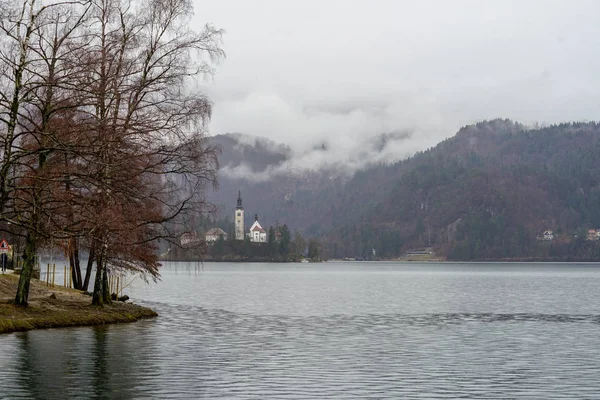 Ausgebluteter See Und Ausgeblutete Seeinsel Altstadt — Stockfoto