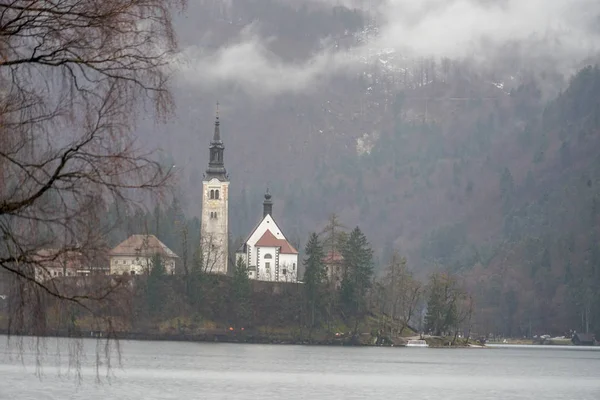 Bled Bledi Tóra Sziget Óváros — Stock Fotó