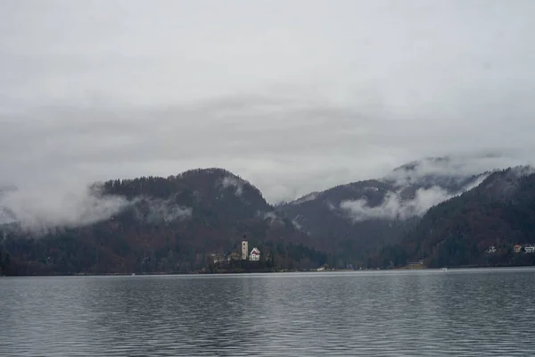 Ausgebluteter See Und Ausgeblutete Seeinsel Altstadt — Stockfoto