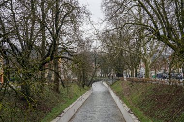 Eski şehir Slovenya ve Ljubljana 'ya bakıyor