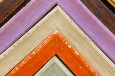 Dekorasyon için renkli fotoğraf çerçeveleri