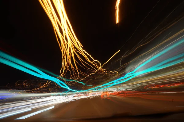 Işıklar gece soyut