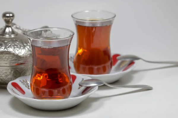 Traditional Turkish Tea Isolated — Stock Photo, Image