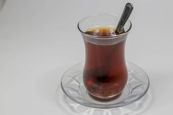 Tradiční Turecký Čaj Samostatný — Stock fotografie