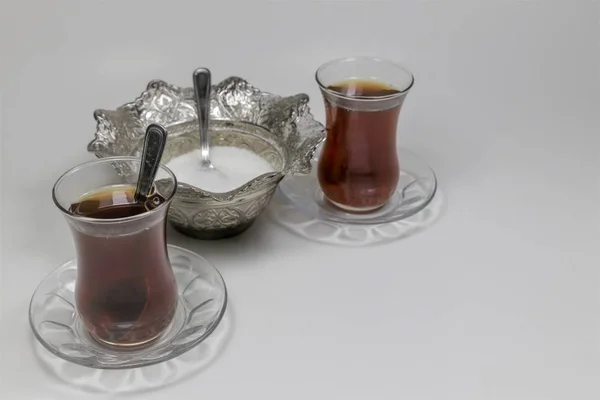 Traditional Turkish Tea Isolated — Stock Photo, Image