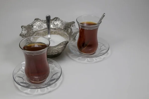 Traditional Turkish Tea Isolated — Stock Photo, Image